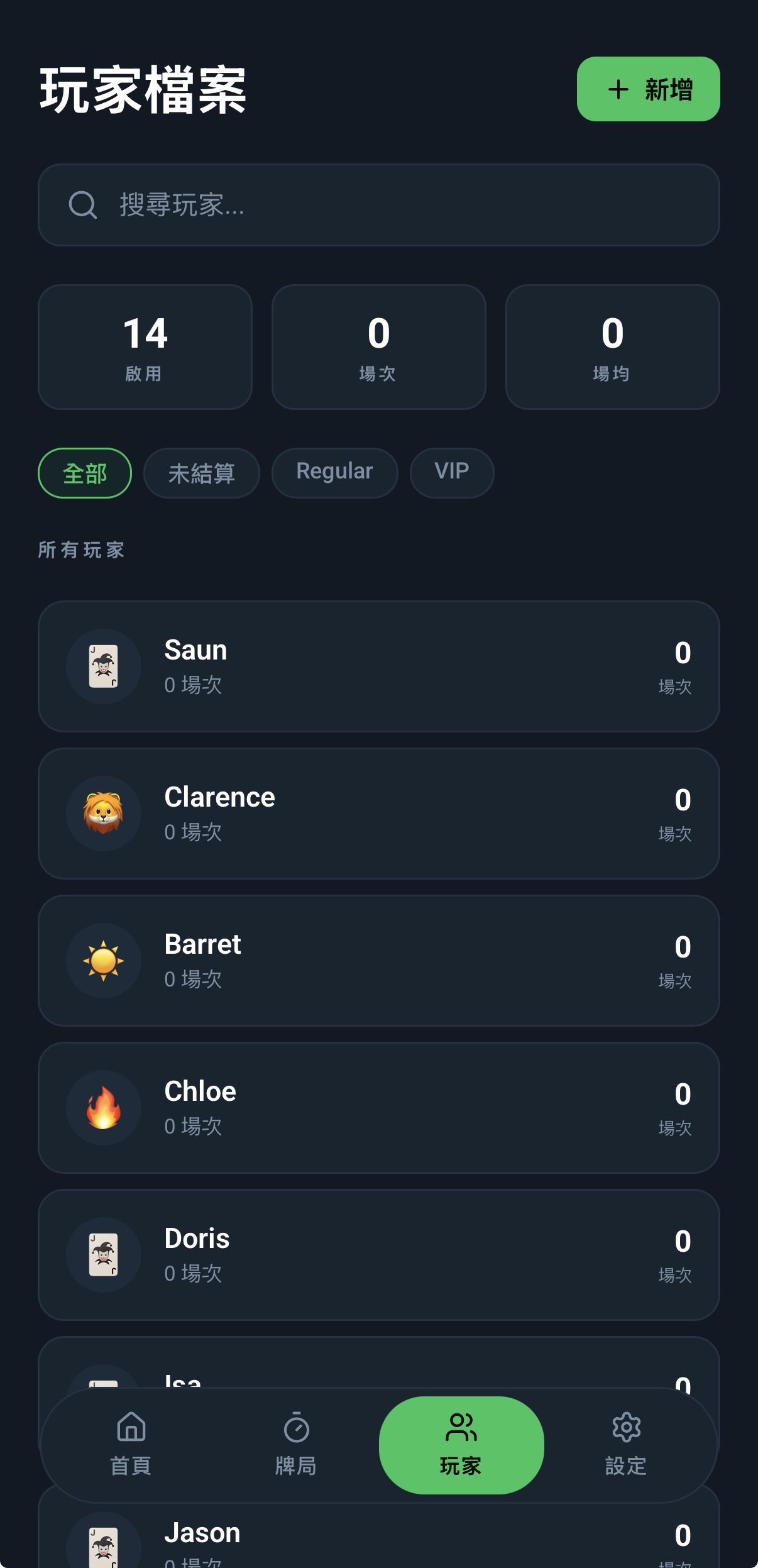 玩家管理