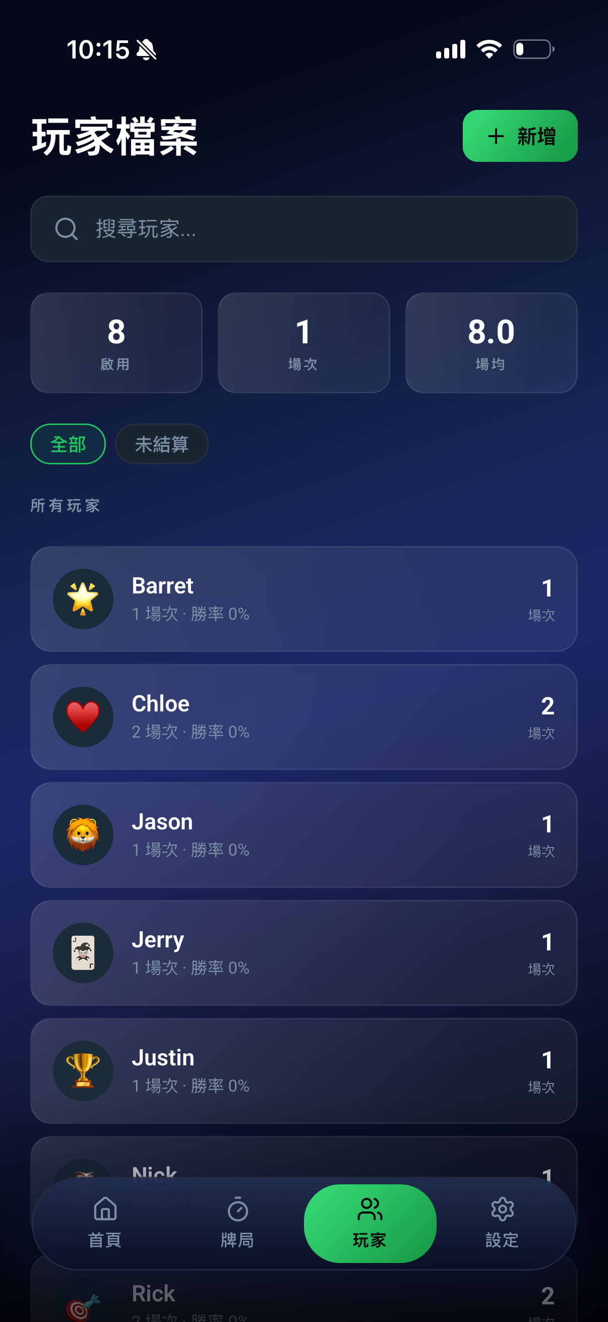 玩家管理